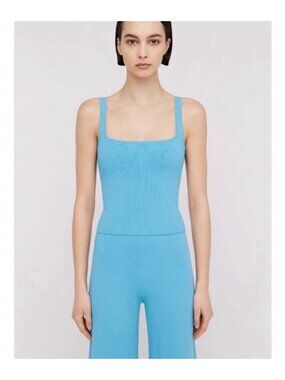 Scanlan Theodore Sky Blue Crepe Knit 2 Piece Set | Small